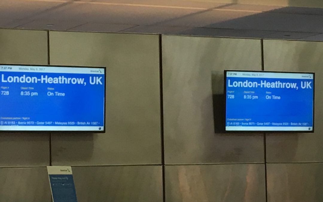 30 Day Sabbatical – Travel Day